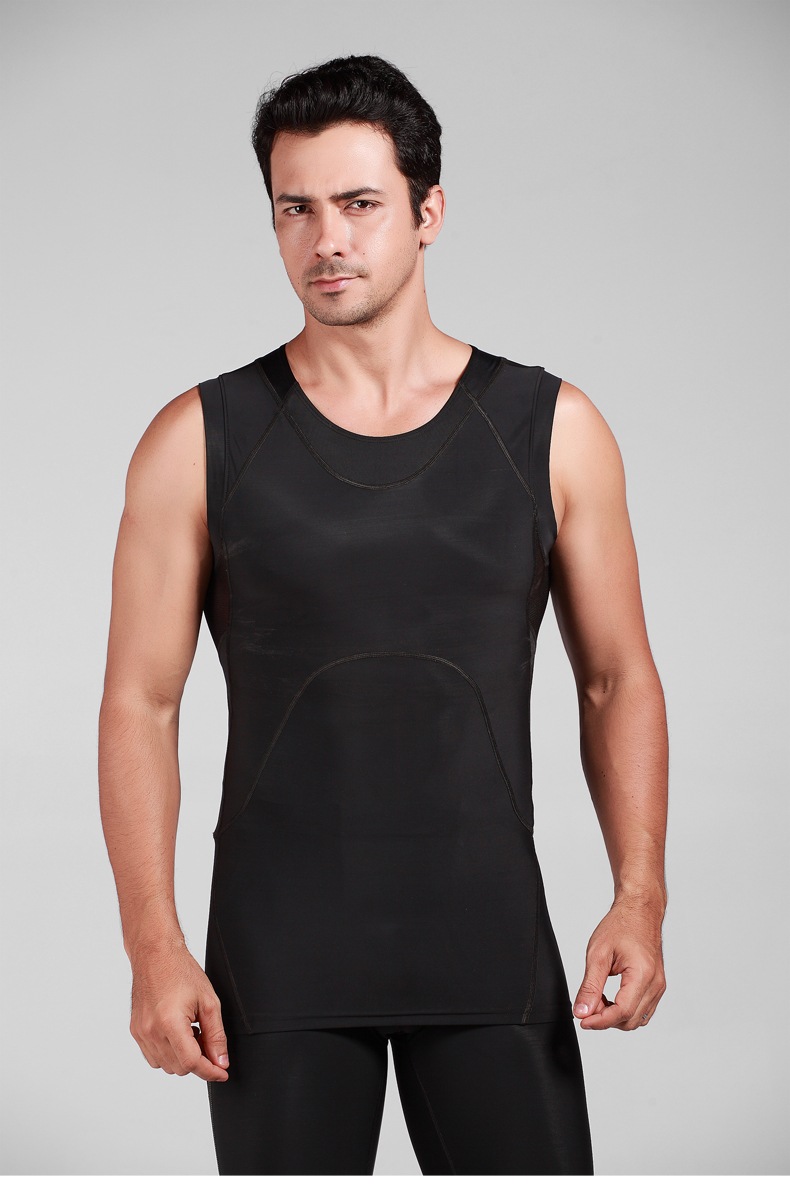Quần thể thao nam INSMANX Quần thể thao Áo khoác thể thao Corset Bụng thoáng khí áo lót nữ