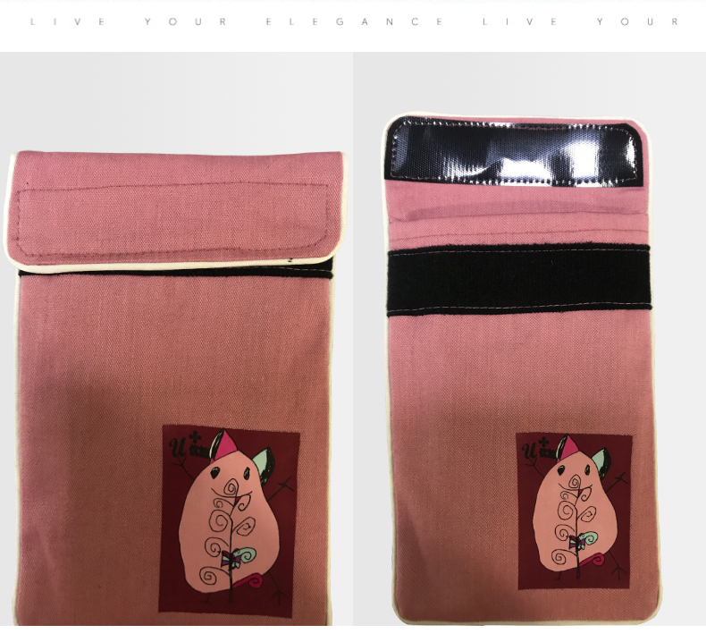 New Plus phụ nữ mang thai bảo vệ bức xạ túi điện thoại túi che chắn chính hãng kim loại sợi bảo vệ bức xạ điện thoại di động phổ đầm bầu