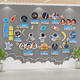 Kindergarten Wall Decoration Chinese Aerospace Development History Space Technology Theme Cultural Wall Stickers Finished Product Environmental Creation Materials