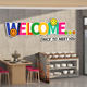 Welcome Wall Stickers Popular on Social Media for Milk Tea, Coffee Shops, Hot Pot Restaurants, and Creative Wall Decoration