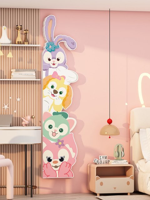 Disney Children's Room Decoration Wall Stickers Bedroom Door Stickers Kindergarten Environment Creation Theme Cultural Wall Stickers Finished Product