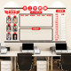 Corporate culture wall sales performance pk list wall stickers outstanding employee display board honor wall office wall decoration