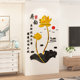 Lotus Entrance Decorative Wall Stickers 3D Stereo Acrylic Living Room Tv Sofa Background Wall Sticker Painting New Year Decoration