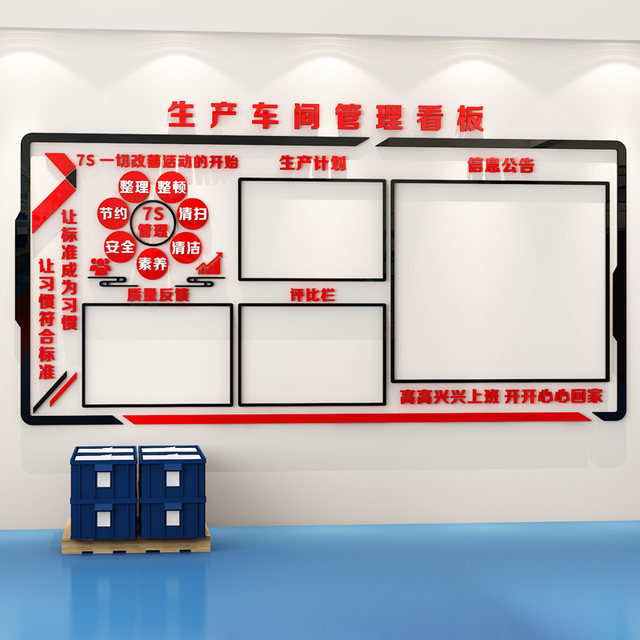 Factory Workshop Management Quality Signage 6S Warehouse Office Production Promotional Slogans Bulletin Board Cultural Wall Stickers