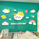 Cute Girl Princess Room Decoration Wall Stickers to Cover up Flaws, Children's Bedroom Bedside Background Wall Decoration to Fill Holes
