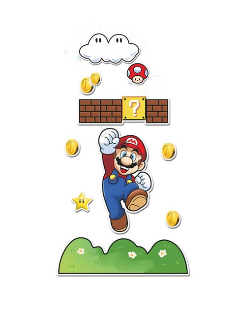 Super Mario Wall Decoration Children's Room Layout Bedroom Bedside Background Wall Three-Dimensional Wall Stickers