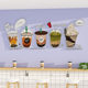 Trendy Milk Tea Shop Wall Decorations, Store Atmosphere Setup, Cake and Dessert Photo Props, Creative Wall Stickers