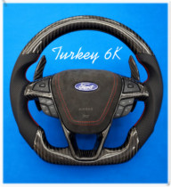 Exclusive Turkish 6K fabric for new Mondeo Ruijie modified sports carbon fiber steering wheel paddles