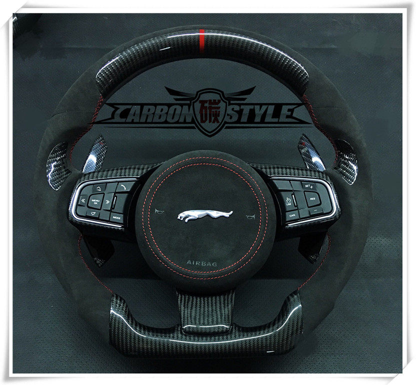 Customized for Jaguar XFL F - PACE XE modified high - end carbon fiber motion dermal steering wheel cap