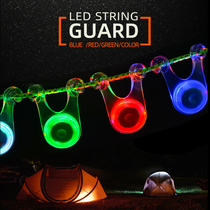 Outdoor camping decorative lights LED tent rope hanging lights Backpack bicycle safety warning taillights Silicone lights flashing lights