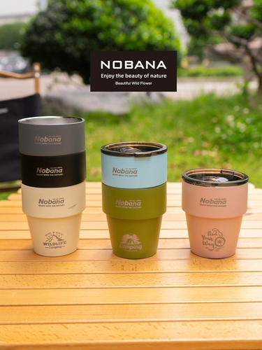 Портативный бокал для кемпинга из нержавеющей стали, нержавеющая сталь AISI 304, защита от ожогов