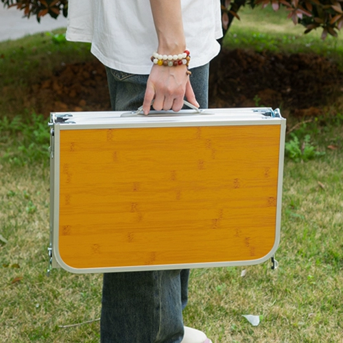 Открытый портативный складной стол для кемпинга, пикника, барбекю, бамбуковый стол, кровать, домашний одиночный простой обеденный стол