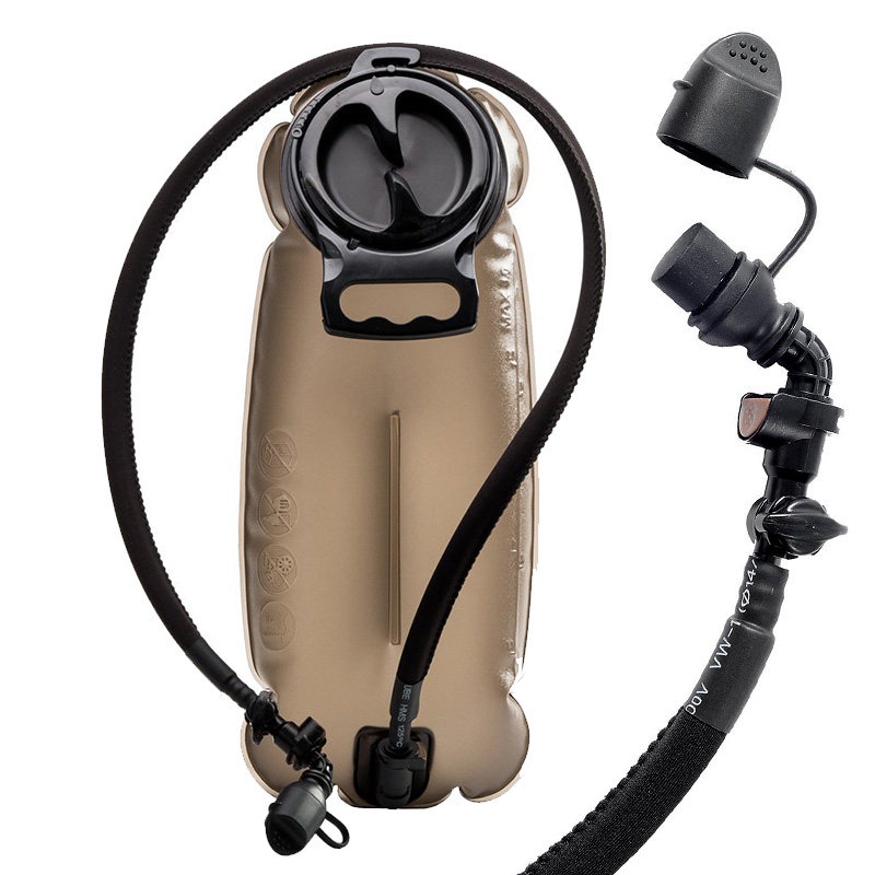 Outdoor sports drinking water bag thick TPU mountaineering camping running large capacity folding water bag riding water bladder 3L