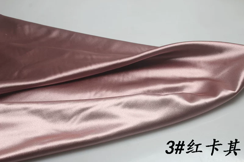 Cao cấp satin satin vải cao cấp Hanfu cheongsam váy quần áo lụa tơ tằm lụa satin dày - Vải vải tự làm vải mộc thô