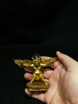Nepals handmade Tibetan tantric boutique small Buddha statue 8cm carry Dapeng bird without bargaining
