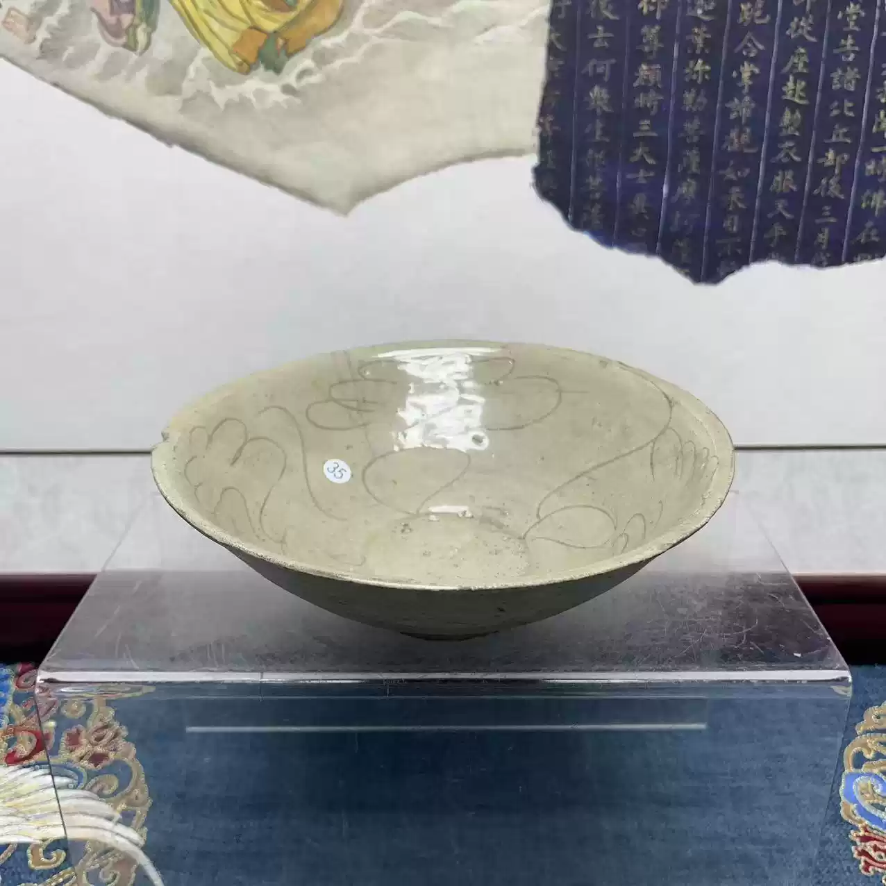 清光绪【十二花神】细路粉彩供碗85/古玩收藏/明清瓷器