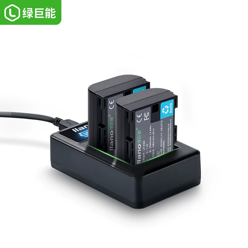 Зелёный Гигант Canon LP-ESO R 6D2 6D 80D 5D4 5D3 5D2 70D XC10 аккумулятор камеры 7D 7D2 60DA 5DSR XC15