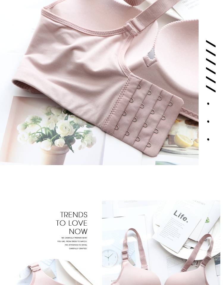 Rực rỡ không có vòng thép mỏng cup đồ lót chà nhám ngực mềm mại thoải mái điều chỉnh loại áo ngực liền mạch 75E80D80E85D - Now Bras Shop đồ lót