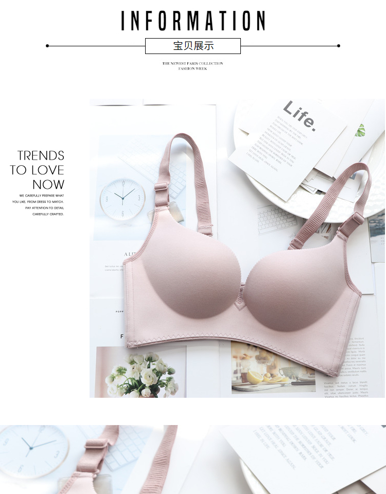 Rực rỡ không có vòng thép mỏng cup đồ lót chà nhám ngực mềm mại thoải mái điều chỉnh loại áo ngực liền mạch 75E80D80E85D - Now Bras Shop đồ lót
