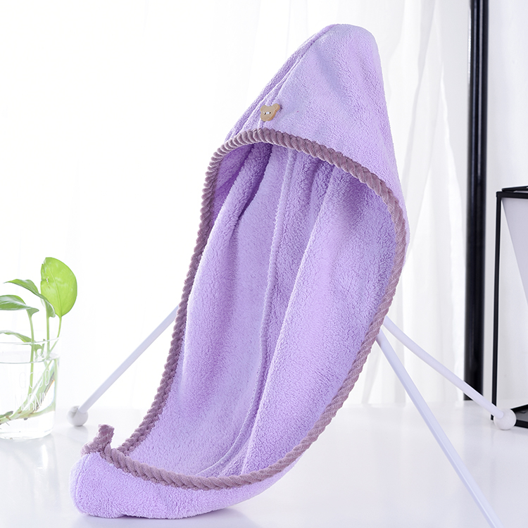 Hair cap super strong absorption pack headscarf cute hair bath cap dry towel thickening hair speed dry artifact