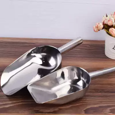 Thickened stainless steel ice shovel flour powder shovel rice shovel dried fruit shovel big and small spoon food shovel dry shovel