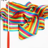 Гимнастическая детская лента, разноцветная игрушка, 4м, прямые продажи с завода, твердый переплет