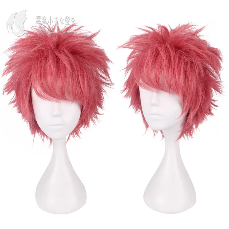 Mantouya Fairy Tail Naz Doragnir Smoky Pink Anti-quăn Cosplay Tóc giả - Cosplay