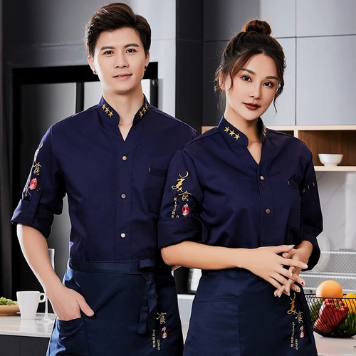 Шеф -повар Работа для одежды мужская с коротким рукавом дышащий гостиничный ресторан обратно кухня для кухня горячие горячие футля