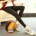 Cộng với quần legging nhung dày nữ 15-29 tuổi học sinh trung học cơ sở mặc quần bó sát chân ấm quần dài quần nữ quần bó sát cho nam Quần nóng lên