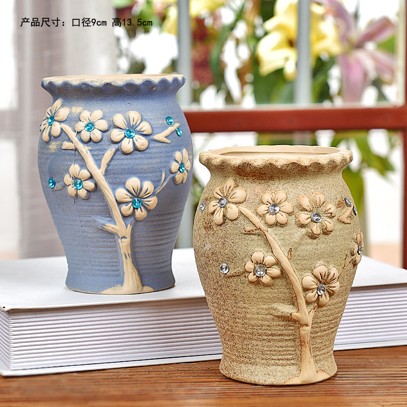 Multi-meat flower-pot ceramic creative master Lao Zhuang plant meat basin special price small large caliber coarse pottery Qingkura