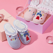 Cotton slippers women winter home lovers indoor non-slip home cute home 2021 New wool slippers men autumn and winter