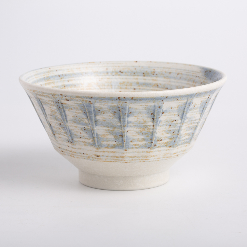 Japan imports Mino burning ceramic tableware Shiokaze tidal wind relief Japanese retro style noodle bowl dish plate dish