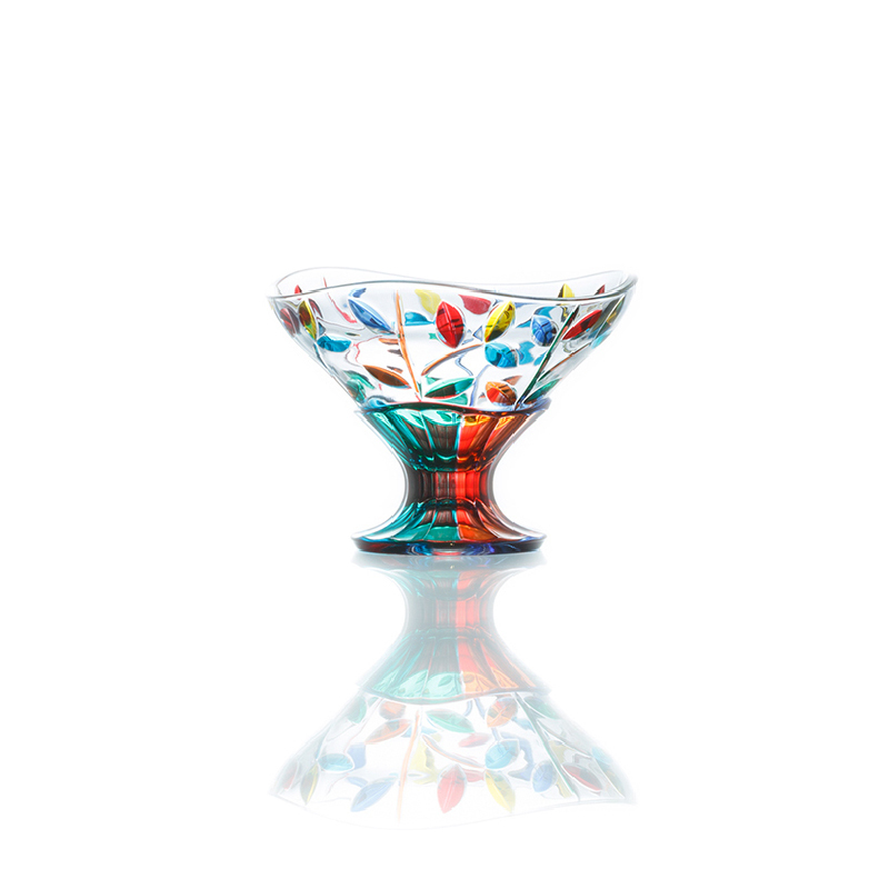Spot Italy Zecchin Color Laurel Leaf Crystal Glass Cup Bowl Kettle Bottle Gift Box