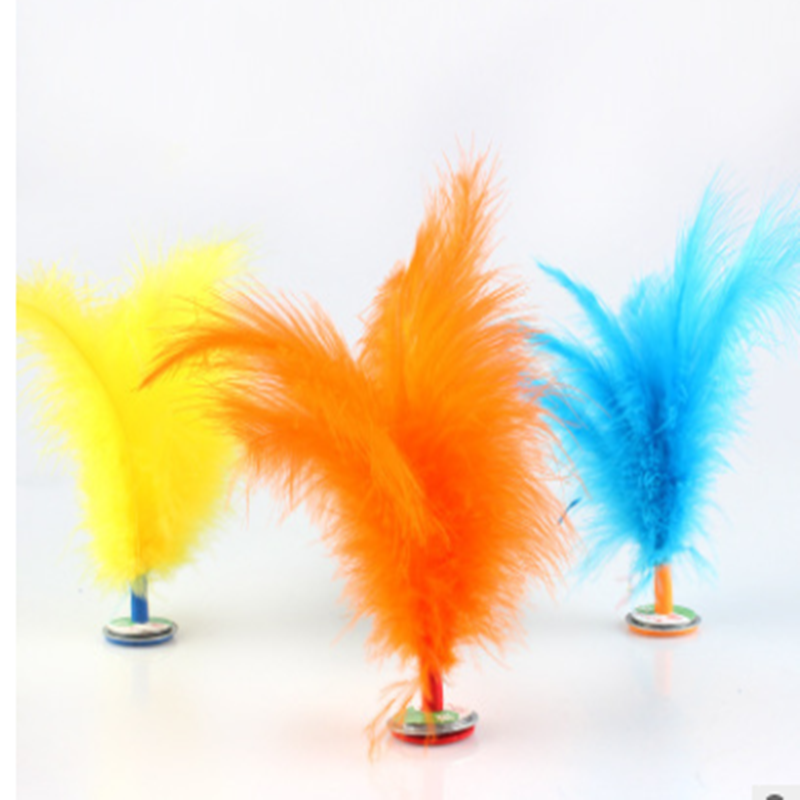 Colorful Firechicken Fur Shuttlecock Kindergarten Fitness Gift Children Outdoor Shuttlecock Students Sports Competitions