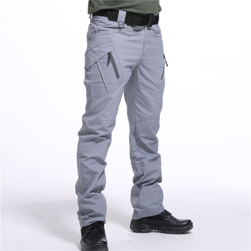 Increase Code Ruling Officer Tactical Pants Men's Special Soldiers Multiple Bags Work Style Pants Wear Casual Pants Plaid for training pants ix9