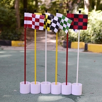 Golf practice pitches Fruit Ridge Hole Cup Flag Face Golf Whole Set Yellow Blue Flagpole Dongle Cup Accessories New