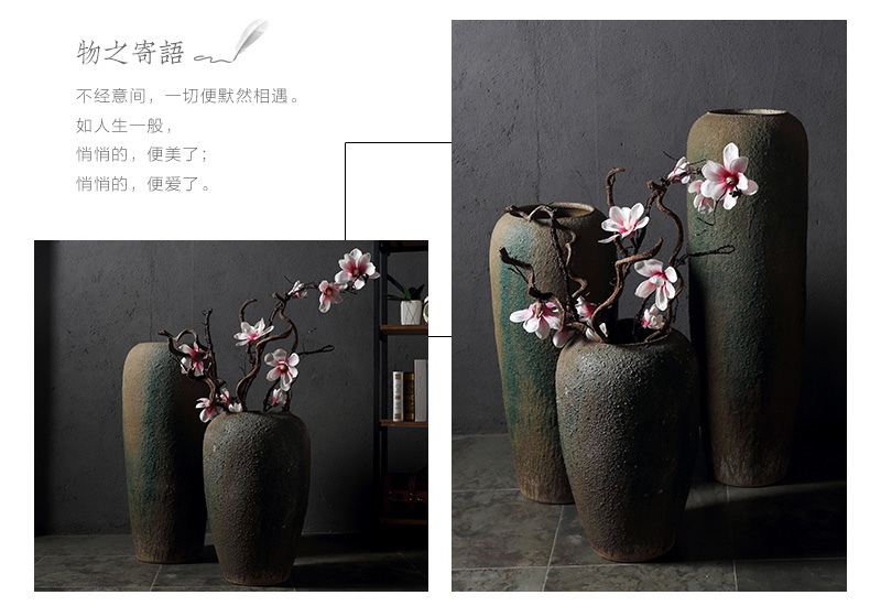 Jingdezhen ceramic new Chinese style of large vases, flower arranging I and contracted Europe type TV ark, sitting room adornment is placed