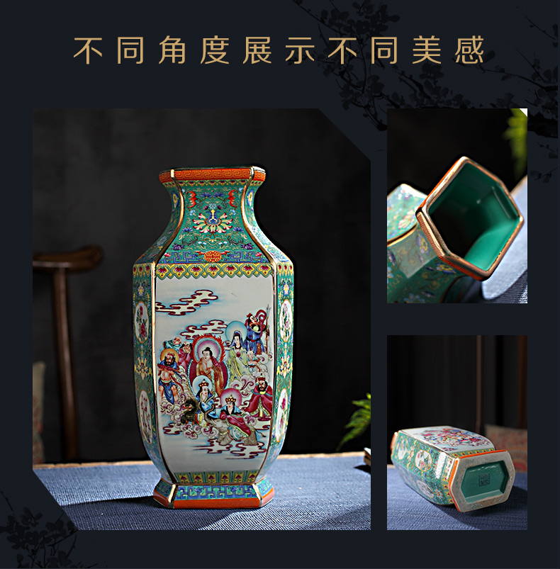 Jingdezhen ceramic vase furnishing articles Chinese flower arranging office wine rich ancient frame TV ark c7XfQ9Wc sitting room