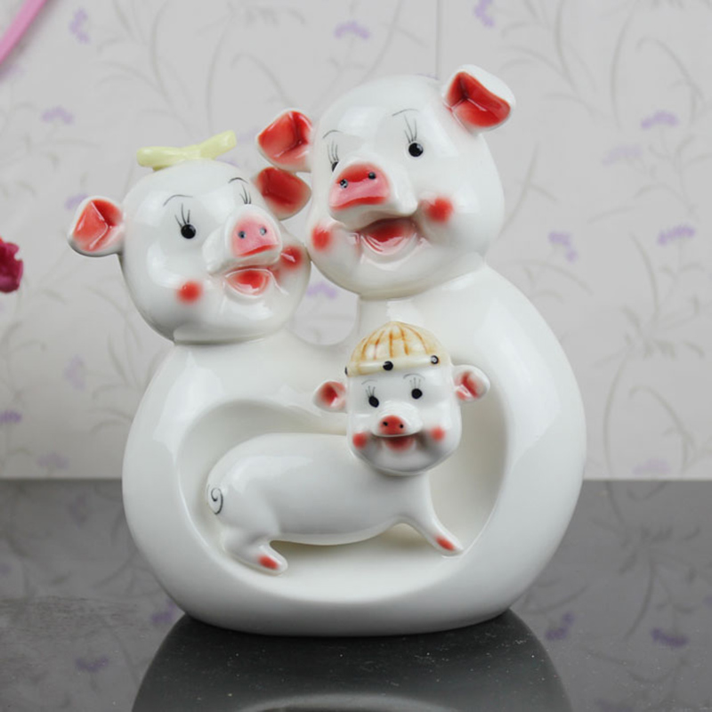 Study of I and contracted sitting room lucky sheep, lovely home decoration Wan Fuyang furnishing articles ceramics handicraft