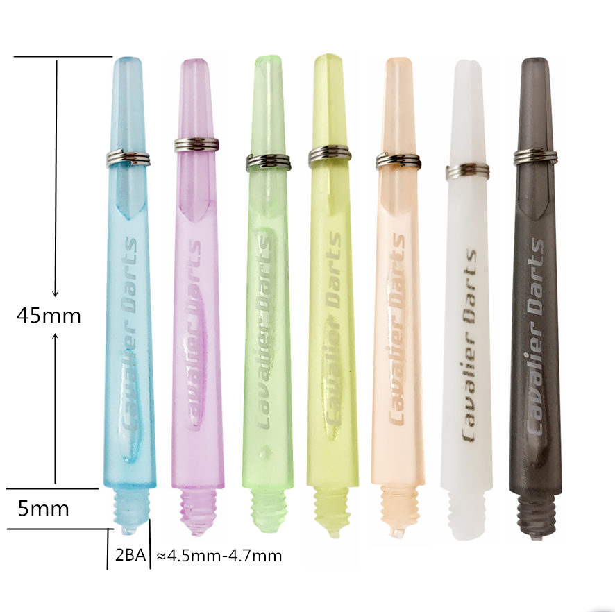 (Knight darts) Imported color dart crystal rod Nylon plastic rod send spring ring 6 10 yuan