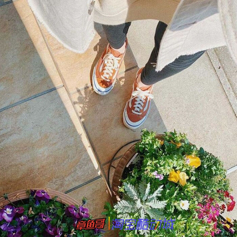 Bạch tuộc anh em VANS STYLE 36 SF bẩn cam thấp nam và nữ vải bố đôi giày vải VN0A3MVLVLA - Plimsolls