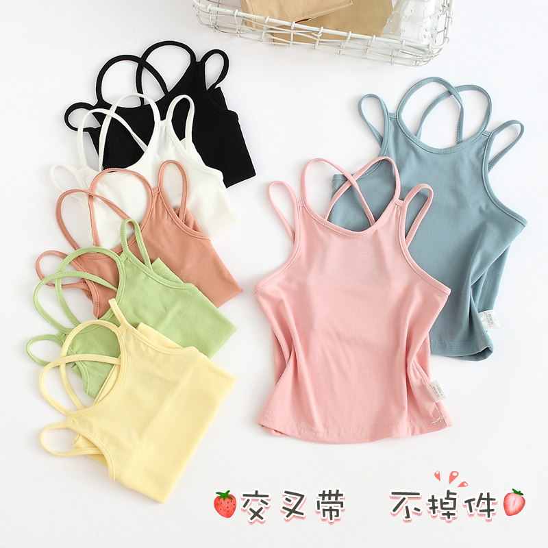 sling trẻ em vest girl 2020 mùa hè mới không khí mỏng bé không tay đầu.