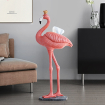 Flamingo drawing paper box Nordic household tissue box creative living room office decoration ornaments housewarming new home gifts