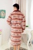 Fenteng pyjama mùa đông nam ba lớp dày ấm áp quý ông khí chất nhung san hô đầm ngủ dễ thương Night Robe