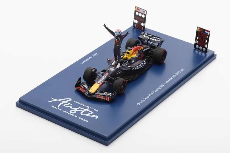 Spark Model 1/43 2025 Austin Red Bull Rb21 1 #   Verstappen Big Box
