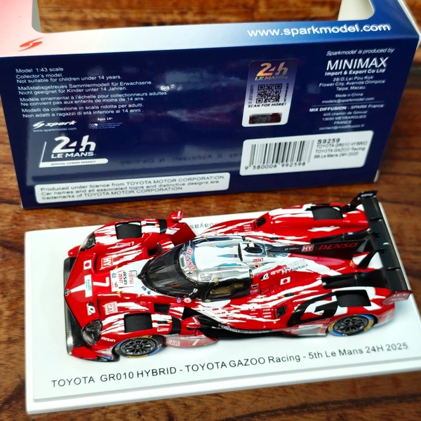 Spark Model 1/43 2025 Le Mans Toyota Gr010 7 # Japanese Wagyu Cattle Painting Spark Model 1/43 2025 Le Mans Toyota Gr010 7 # Japanese Wagyu Cattle Painting