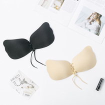 Silicone invisible bra breast stickled wedding dress with thickened anti-slip upper to small breast milk patch without shoulder strap lingerie.