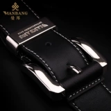 曼邦 Кожаный медный ремень, штаны для отдыха, воловья кожа, из натуральной кожи