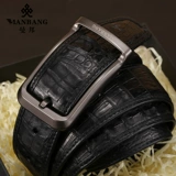 曼邦 Высококлассный ремень, штаны, крокодил, из натуральной кожи