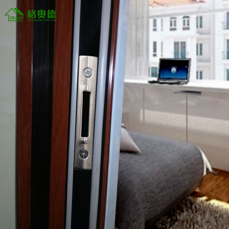 Sliding window hook lock card shoe buckle Piece bridge Aluminum sliding door button Moving door Multi-point lock flat lock seat Door and window hardware accessories
